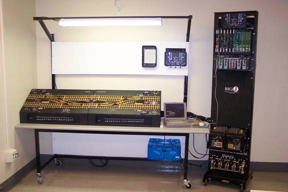 Rack Mounted Interlocking Equipment with Simulated Track
