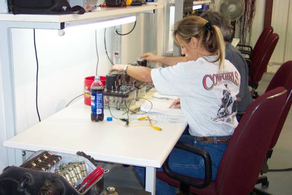 Student at Table with Shelf Relay