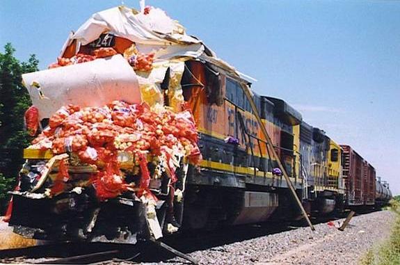 Locomotive Covered with Onions