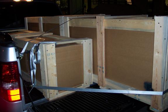 Crated Simulators Loaded for Shipping